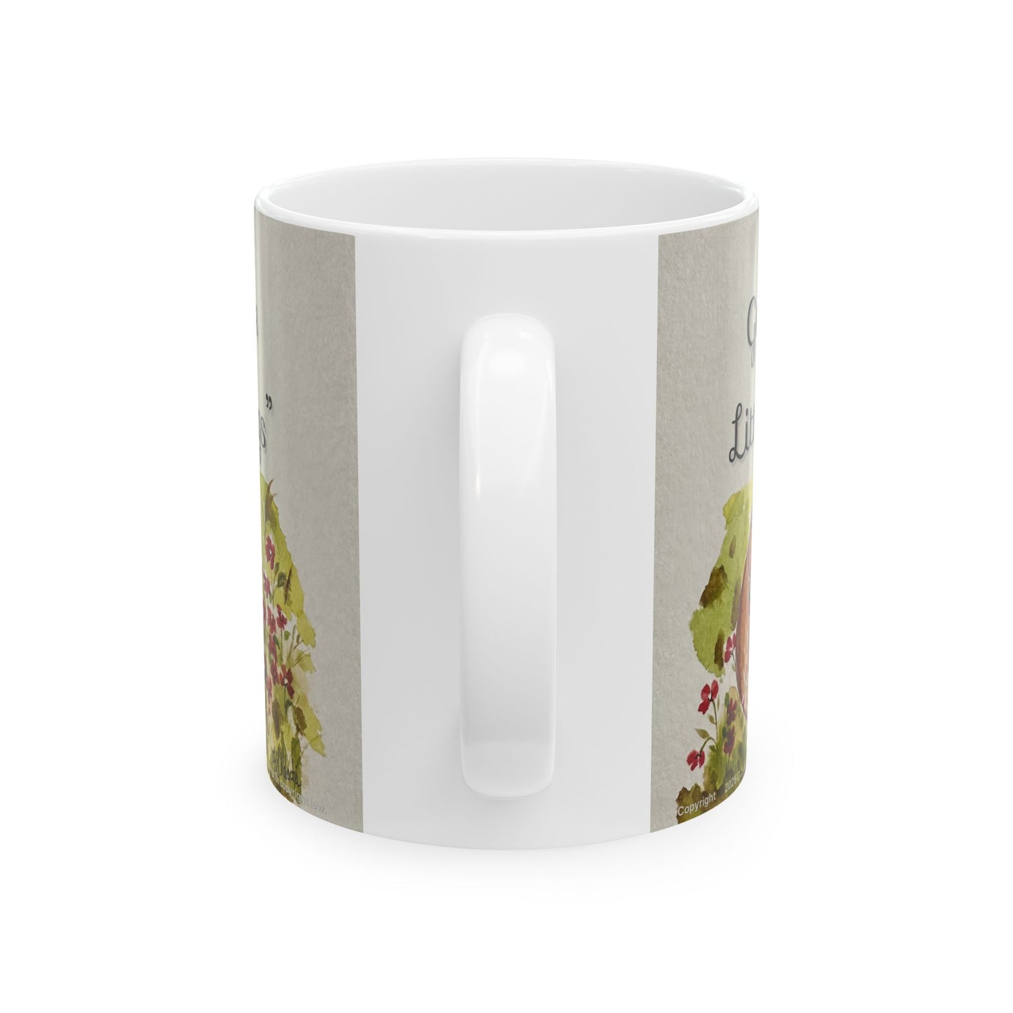 Inspirational Ceramic Mug - "Cherish the Little Things" - Perfect Gift for Coffee Lovers, Home Office Decor, Birthday, Housewarming