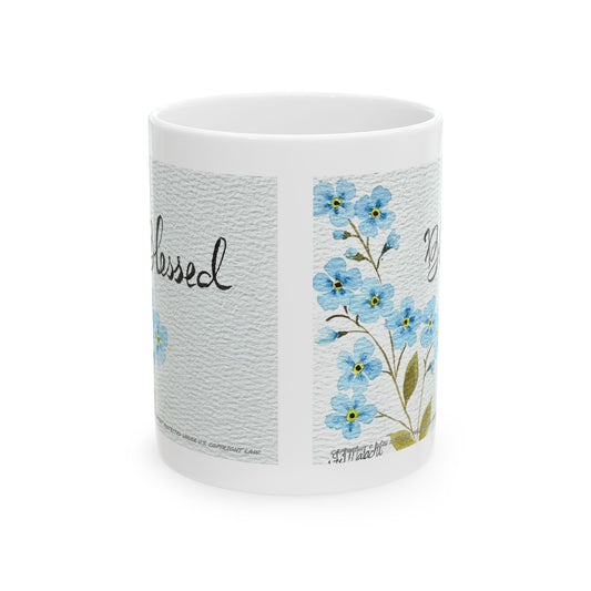 Blessed Ceramic Coffee Mug by Artist F.J. Malachi