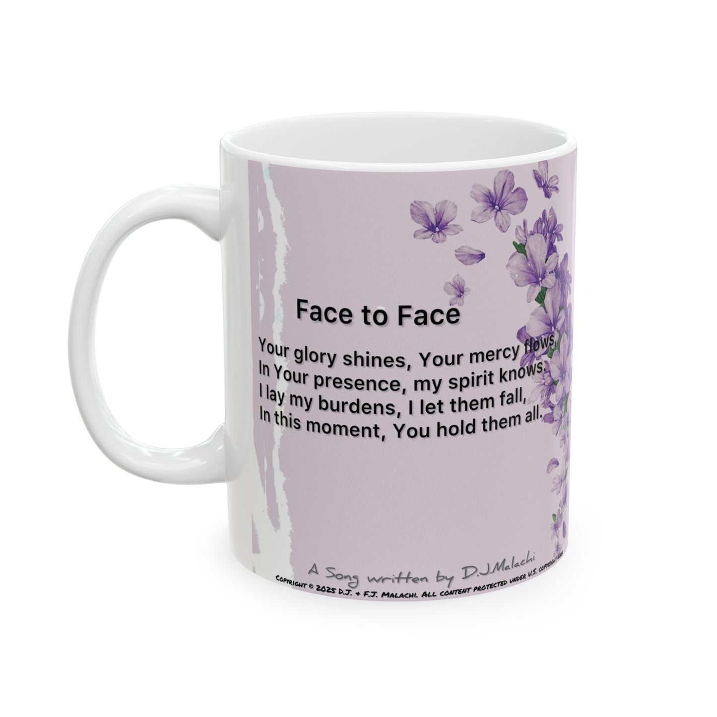 Face to Face (#2) Ceramic Coffee Mug by Artist F.J. Malachi