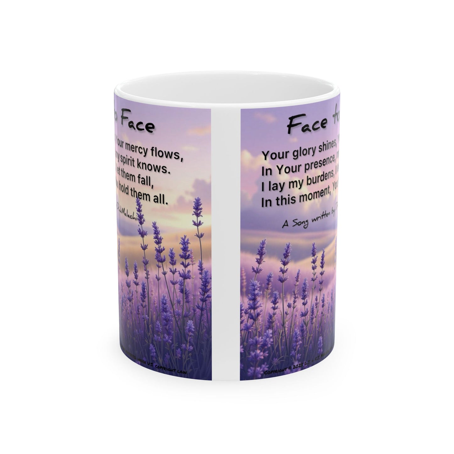 Face to Face (#1) Ceramic Coffee Mug by Artist F.J. Malachi