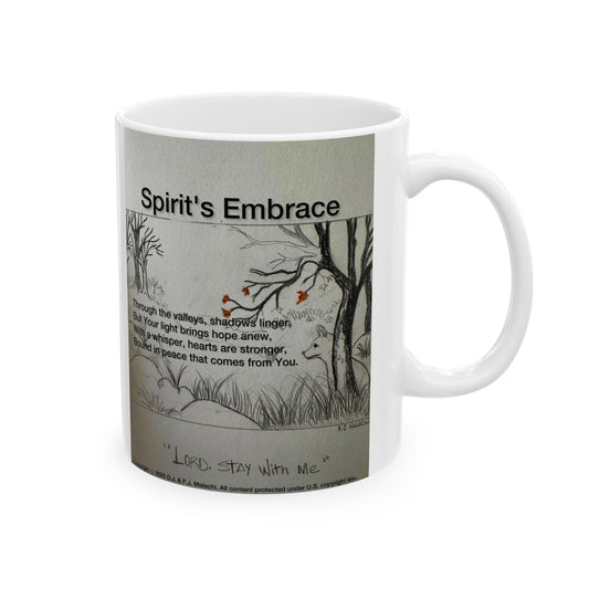 Sprit’s Embrace Ceramic Coffee Mug by Artist F.J. Malachi