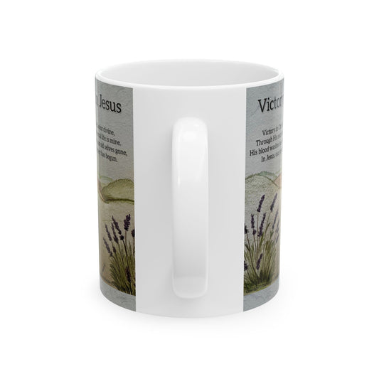 Inspirational Ceramic Mug, Victory in Jesus Quote, Faith-based Gift, Spiritual Coffee Mug, Christian Home Decor, Encouraging [...]