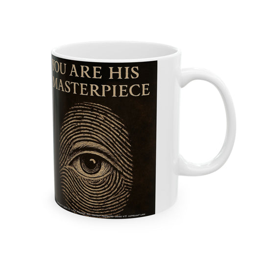 Inspirational Ceramic Mug - You Are His Masterpiece - Gift for Art Lovers, Coffee Enthusiasts, Encouragement, Home Office Decor, [...]