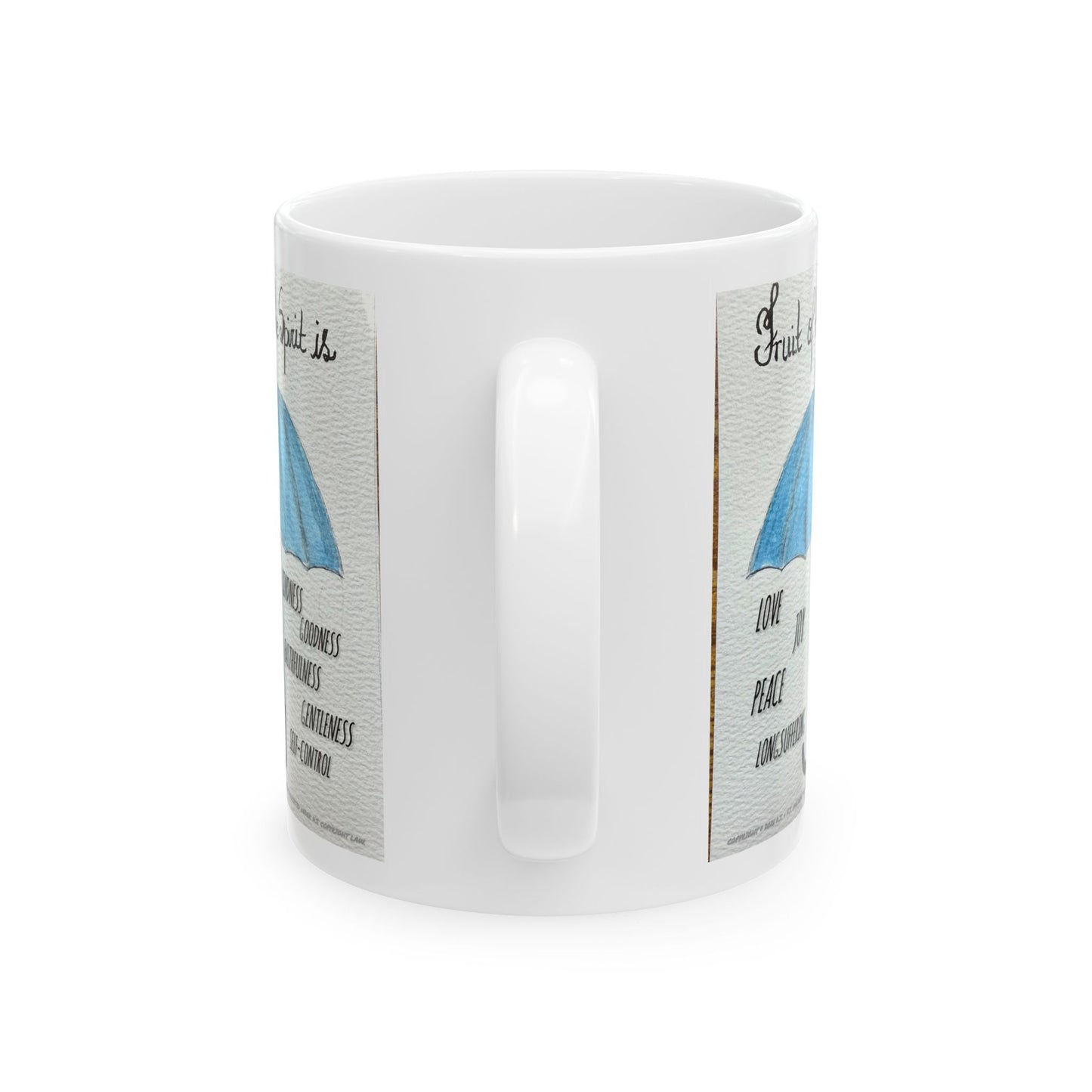 Fruit of the Spirit Ceramic Coffee Mug by Artist F.J. Malachi