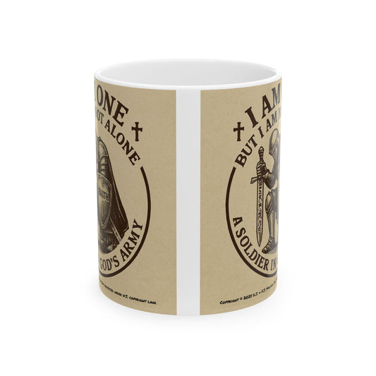 Faith-Inspired Ceramic Mug, Coffee Gift for Soldiers, Inspirational Gift, Religious Gift, Encouragement Mug, Prayer Mug
