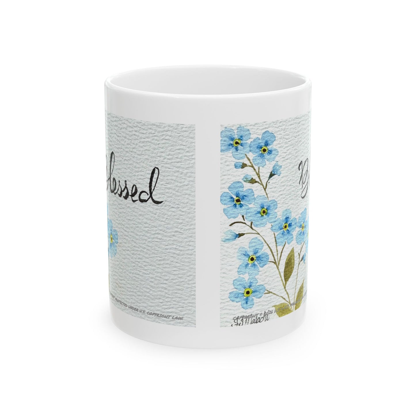 Blessed Ceramic Coffee Mug by Artist F.J. Malachi