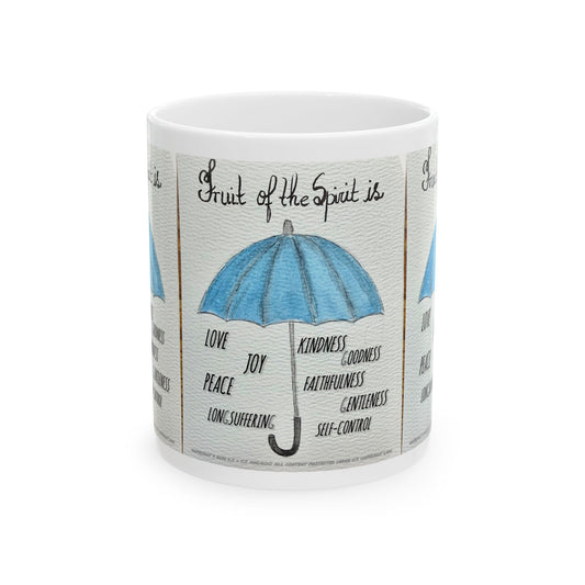 Fruit of the Spirit Ceramic Coffee Mug by Artist F.J. Malachi