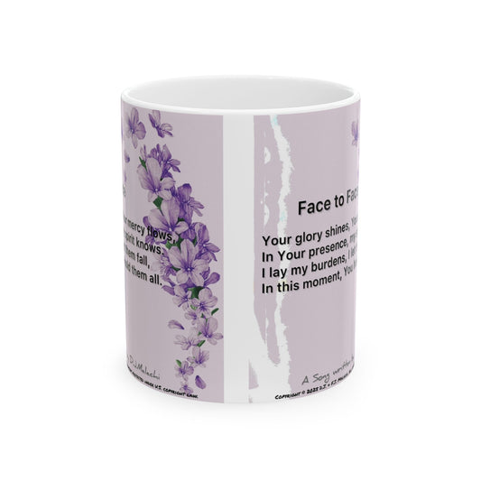 Face to Face (#2) Ceramic Coffee Mug by Artist F.J. Malachi