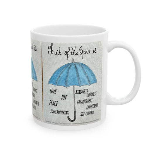 Fruit of the Spirit Ceramic Coffee Mug by Artist F.J. Malachi