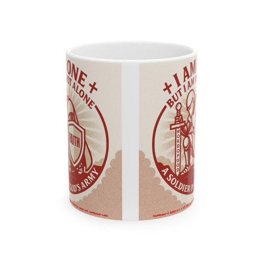 Faith-Inspired Ceramic Mug - Perfect for Soldiers, Gift for Friends, Coffee Lover, Encouragement Mug, Inspirational Drinkware