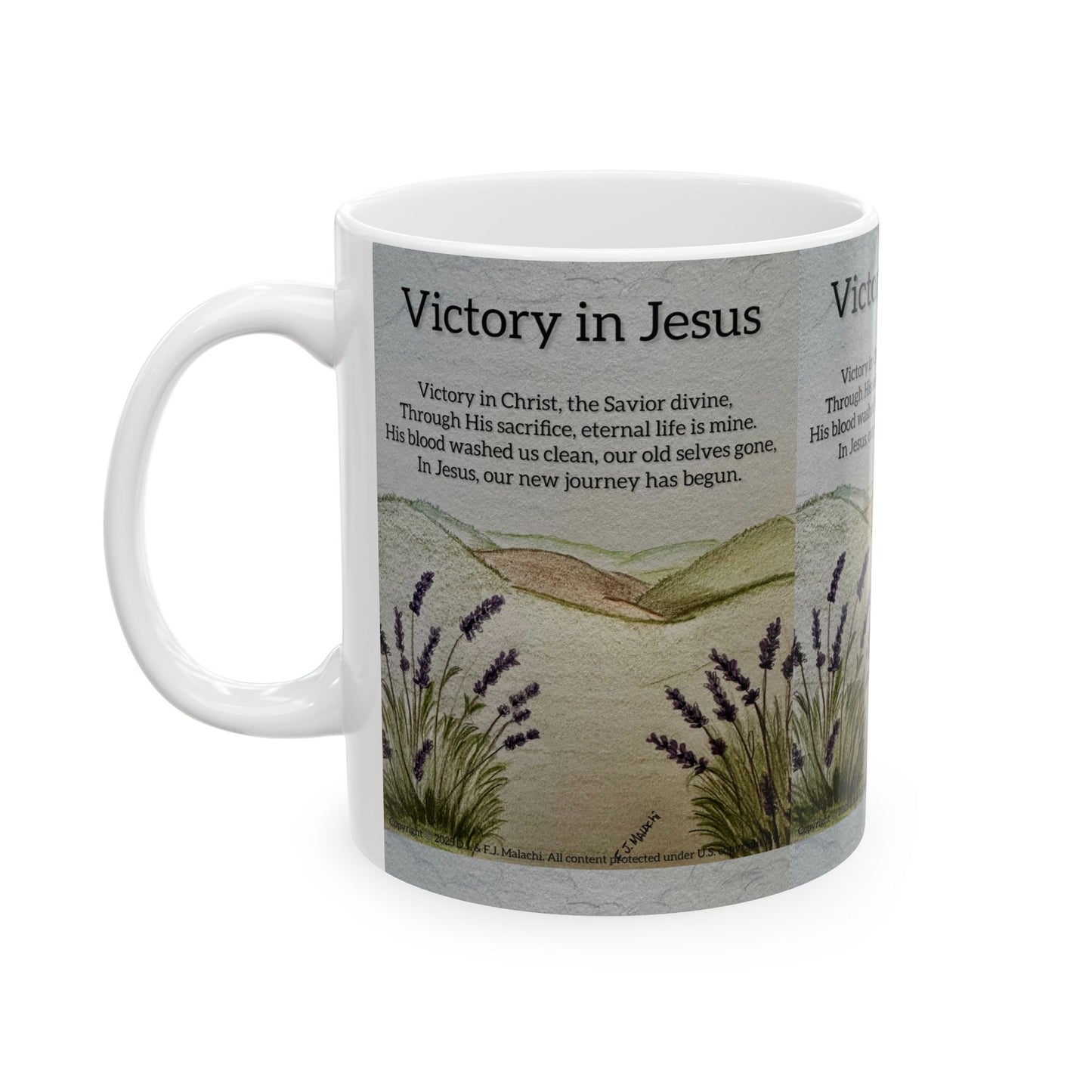 Inspirational Ceramic Mug, Victory in Jesus Quote, Faith-based Gift, Spiritual Coffee Mug, Christian Home Decor, Encouraging [...]