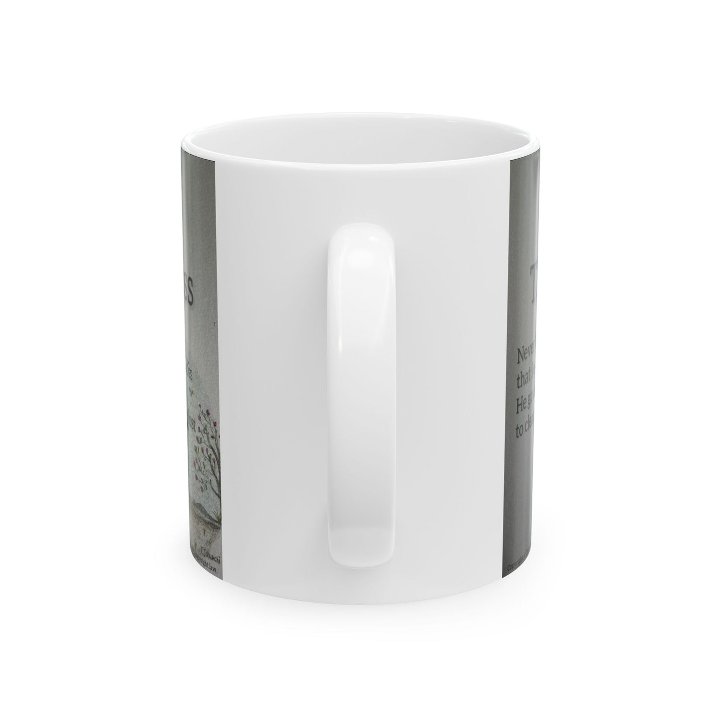 The Cross Ceramic Coffee Mug by Artist F.J. Malachi