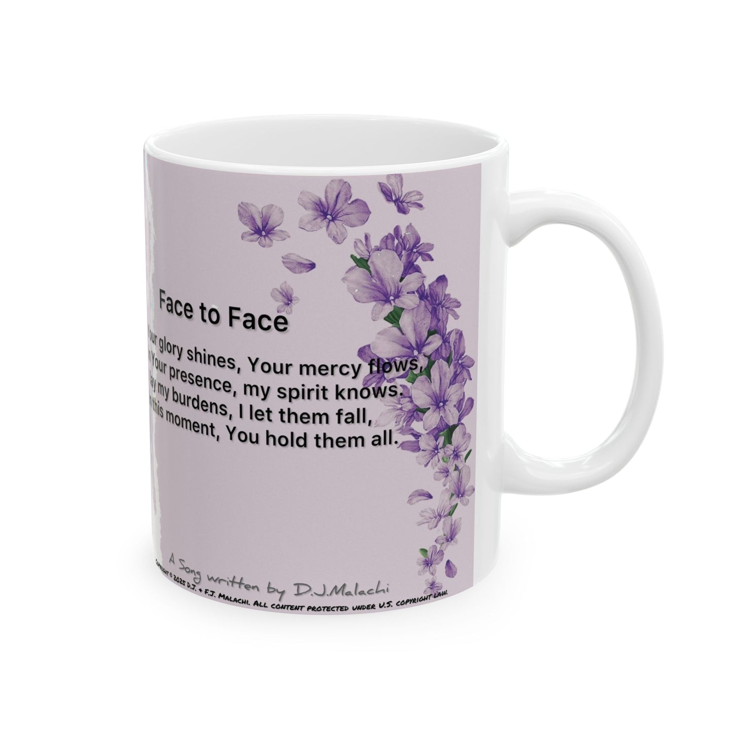 Face to Face (#2) Ceramic Coffee Mug by Artist F.J. Malachi