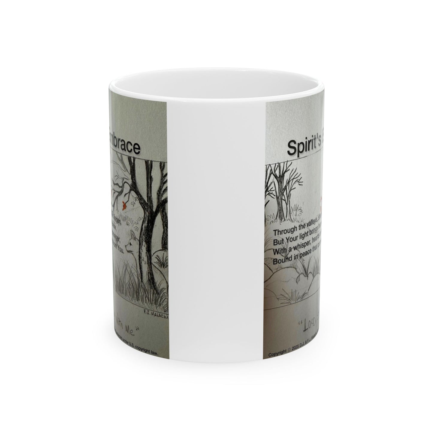 Sprit’s Embrace Ceramic Coffee Mug by Artist F.J. Malachi