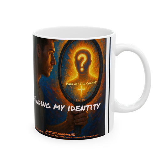Finding My Identity Ceramic Mug - Inspirational Gift, Self-Discovery Theme, Coffee Lover Essentials, Unique Artwork, Motivational [...]