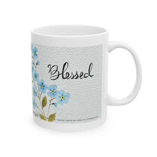 Blessed Ceramic Coffee Mug by Artist F.J. Malachi