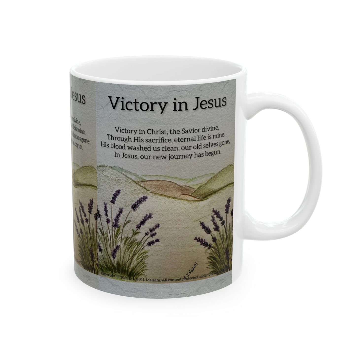 Inspirational Ceramic Mug, Victory in Jesus Quote, Faith-based Gift, Spiritual Coffee Mug, Christian Home Decor, Encouraging [...]