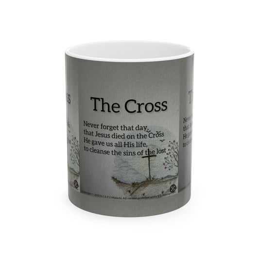 Inspirational Ceramic Mug – The Cross | Christian Gifts, Faithful Coffee Cup, Religious Decor, Encouragement